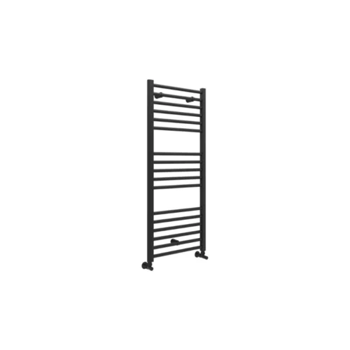 Rosso Straight Ladder Heated Towel Rail 500 x 1200mm – Matt Black