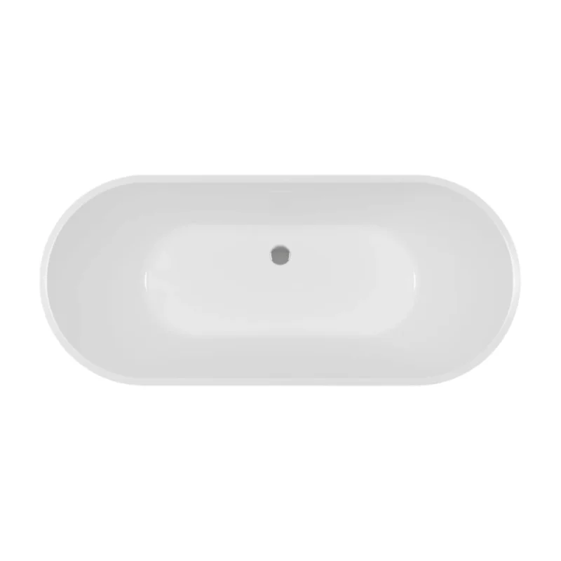 Juniper Fluted Freestanding Bath – 1700 x 750 x 570mm – 0TH – Gloss White
