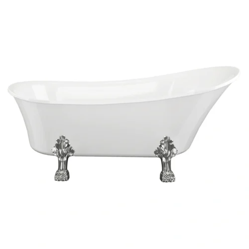 Regents Freestanding Clawfoot Bath – 1620 x 710 x 770mm – 0TH – Gloss White