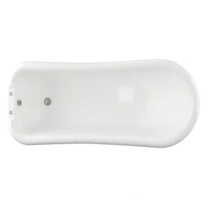 Taylor Freestanding Clawfoot Bath – 2 Tap Hole – Gloss White