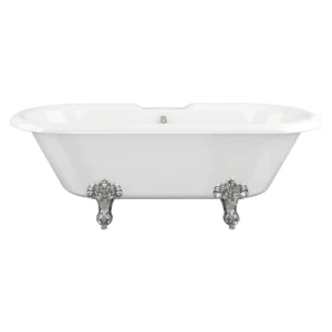 Rose Freestanding Clawfoot Bath – 1690 x 740 x 620mm – 2 Tap Hole