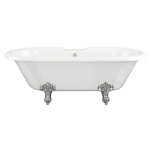 Rose Freestanding Clawfoot Bath – 1690 x 740 x 620mm – 2 Tap Hole