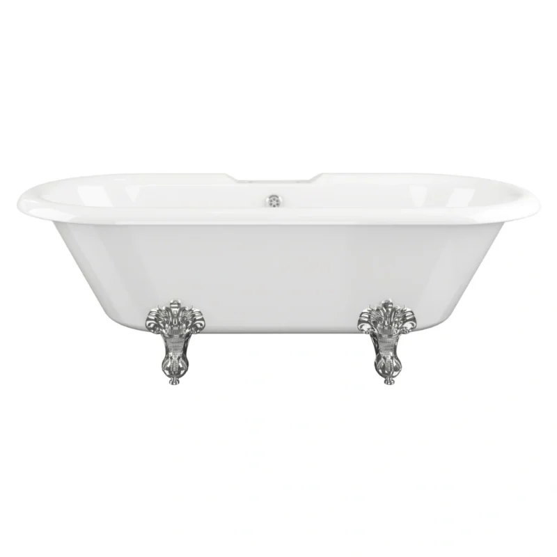 Rose Freestanding Clawfoot Bath – 1690 x 740 x 620mm – 2 Tap Hole