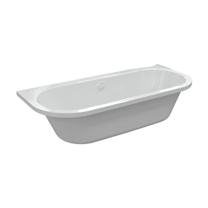 Maple Back To Wall Bath – 1700 x 750 x 600mm – 0TH – Gloss White