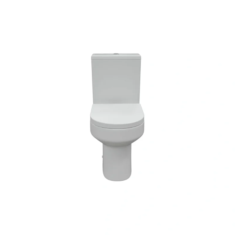 Chloe Rimless Close Coupled Fully Shrouded WC & Soft Close Seat – White