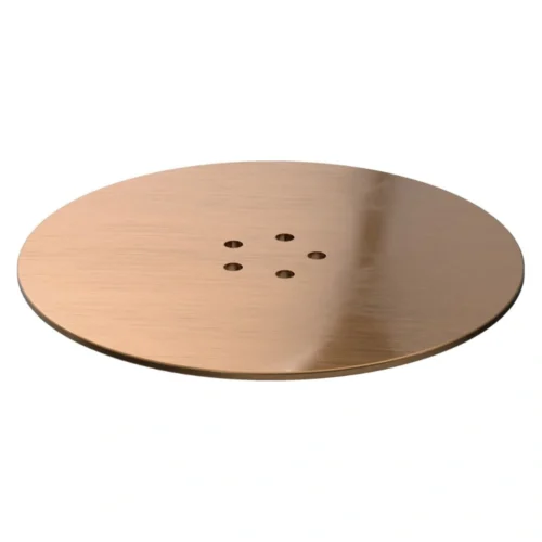 Round Shower Tray Waste Cover – Matt Black / Brushed Brass / Brushed Bronze