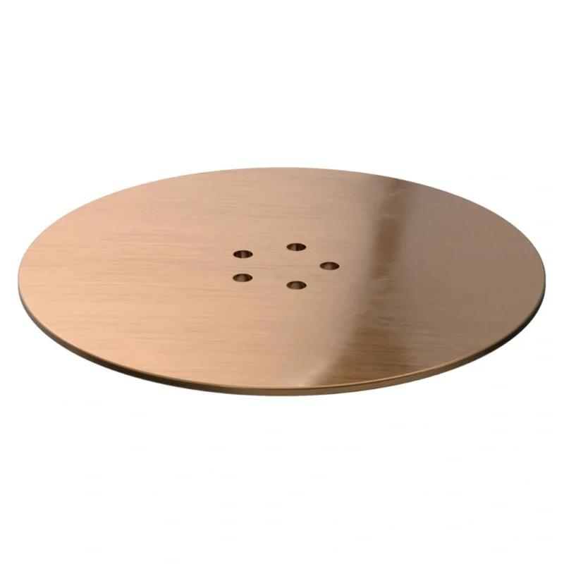 Round Shower Tray Waste Cover – Matt Black / Brushed Brass / Brushed Bronze