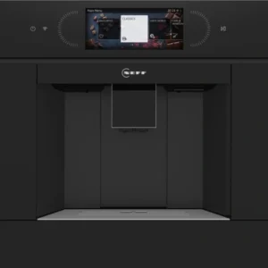 Neff N90 CL4TT11G0 Built‑In Fully Automatic Coffee Machine – Black with Graphite Trim