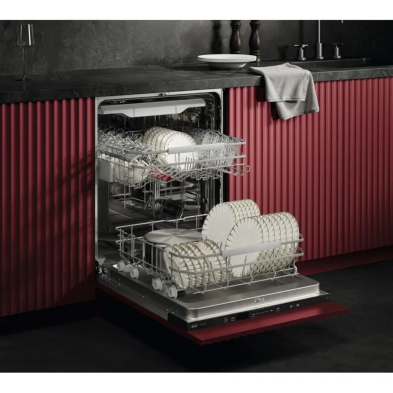 AEG GI7200A2SN Fully Integrated 60cm Dishwasher – 14 Place Settings, AirDry & SatelliteClean