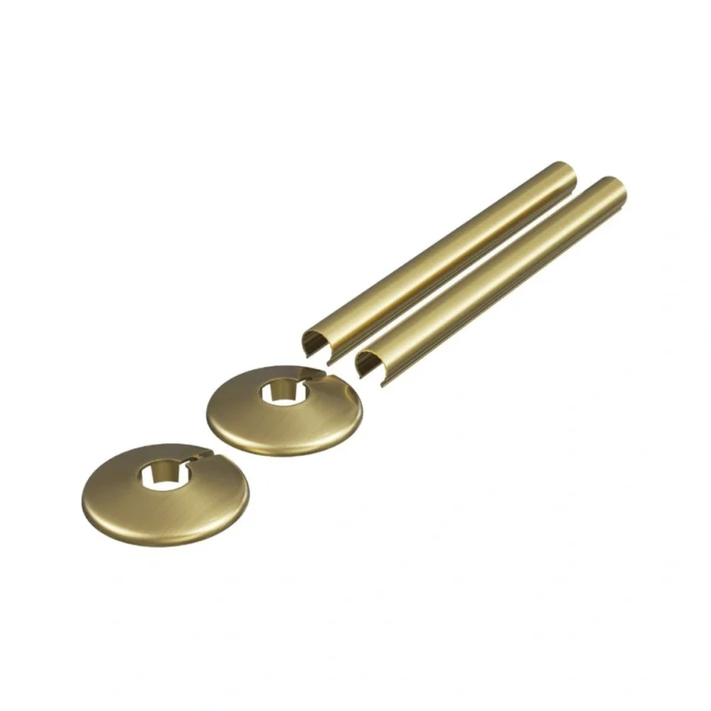 180 x 18mm Split Radiator Pipe Sleeves & Wall Rosettes