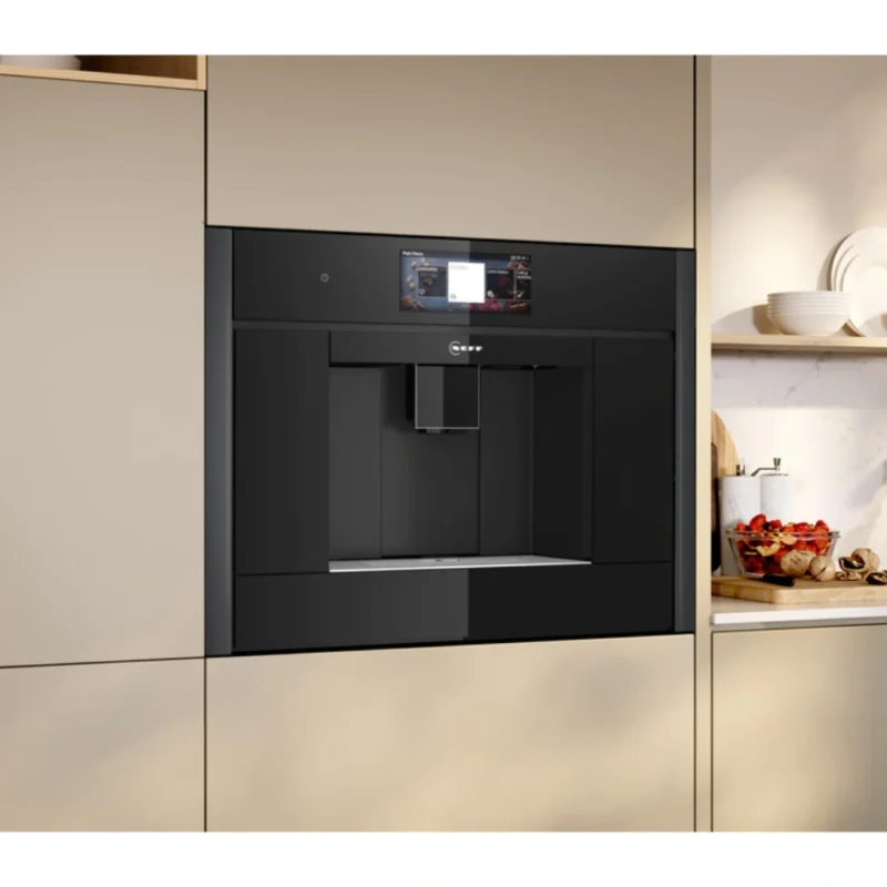 Neff N90 CL4TT11G0 Built‑In Fully Automatic Coffee Machine – Black with Graphite Trim