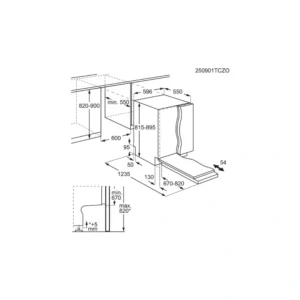 AEG GI7200A2SN Fully Integrated 60cm Dishwasher – 14 Place Settings, AirDry & SatelliteClean
