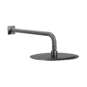 Full Basin (1)-1 Abode Uno Wall Shower Arm - Gunmetal
