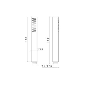 Full Basin (1)-1 Vema Tiber Handheld Showerhead - St/Steel