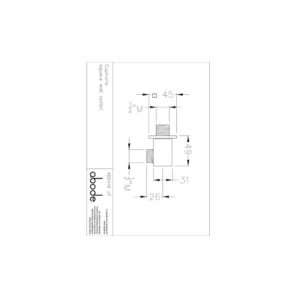 Abode Euphoria Square Wall Outlet – Chrome