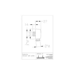 Abode Euphoria Circular Wall Outlet – Chrome