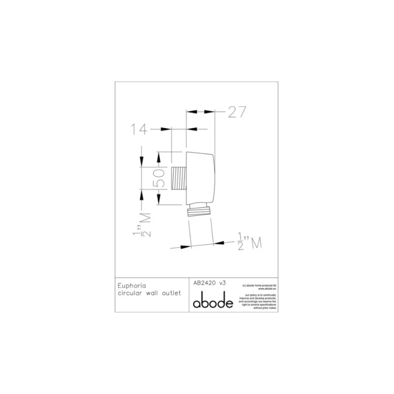 Abode Euphoria Circular Wall Outlet – Chrome