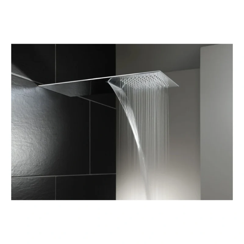 Abode Storm Slimline Wall Mounted Waterfall Showerhead - St/Steel