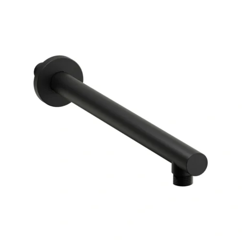 Abode Euphoria Wall Mounted Circular Shower Arm - Matt Black