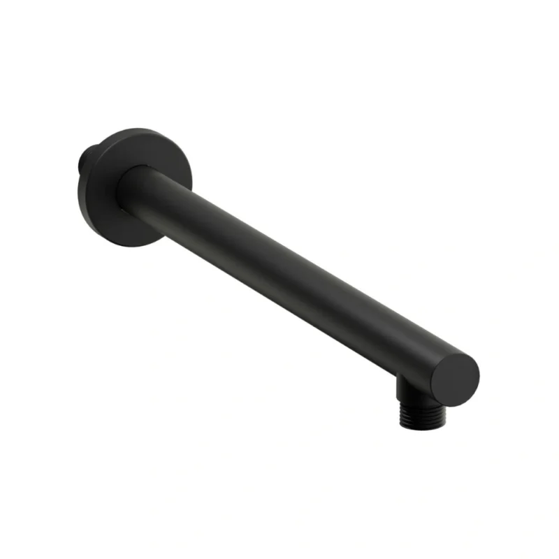 Abode Euphoria Wall Mounted Circular Shower Arm - Matt Black