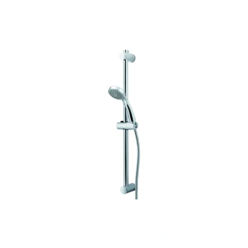 Vema Timea Chrome Riser, Handset & Hose Set – Polished Chrome