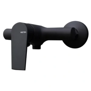 Vema Timea Black Single Outlet Bar Valve – Matt Black