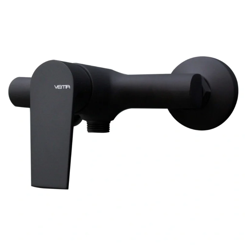 Vema Timea Black Single Outlet Bar Valve – Matt Black