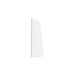 800x1400mm Sail Bath Screen (6mm) - Chrome