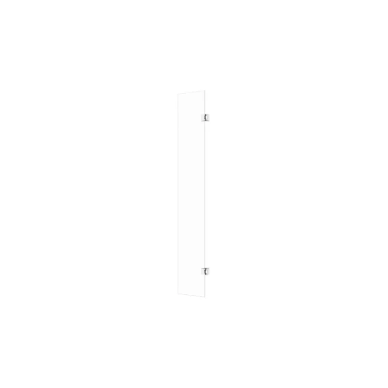 Crystal Optional 300mm Wetroom Hinged Splash Panel - Chrome