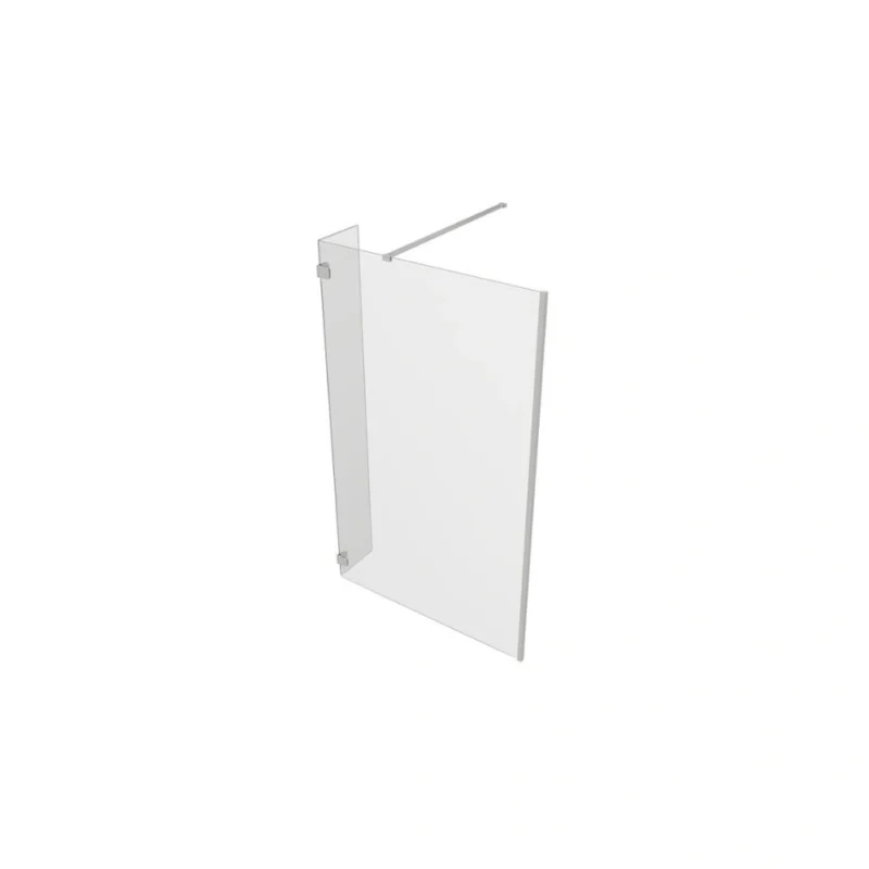 Crystal Optional 300mm Wetroom Hinged Splash Panel - Chrome
