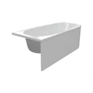 1500mm Offset Corner Bath Panel – White