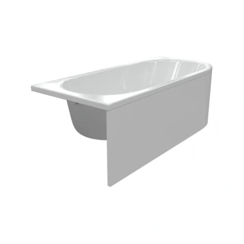 1500mm Offset Corner Bath Panel – White