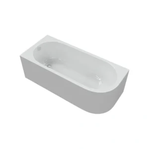 1500mm Offset Corner Bath Panel – White