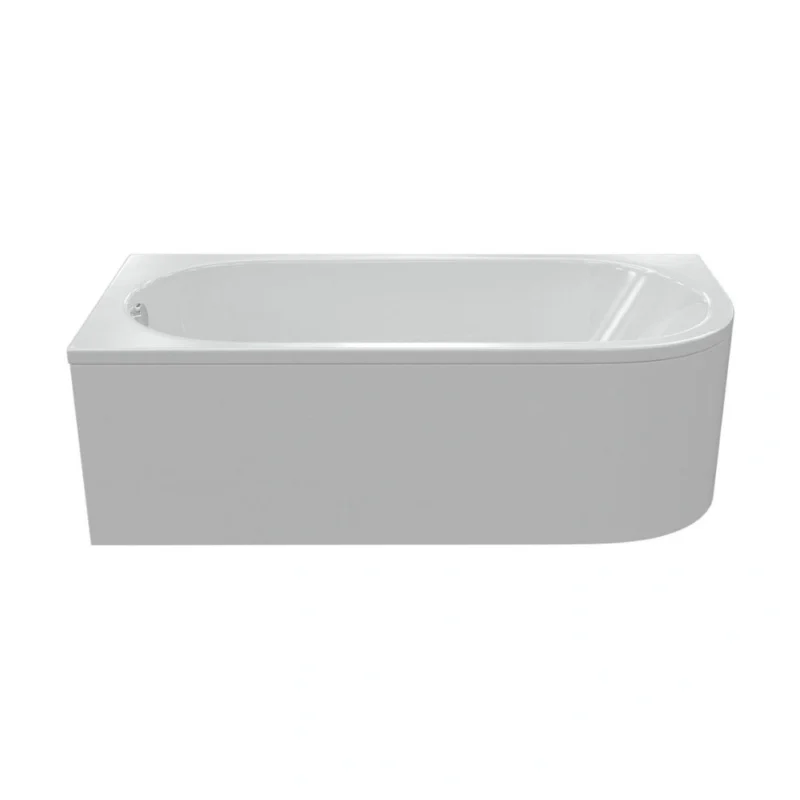 1500mm Offset Corner Bath Panel – White