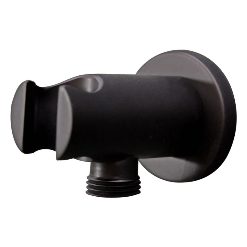 Full Basin (2)-1 Vema Timea Handset Wall Bracket & Outlet – Matt Black
