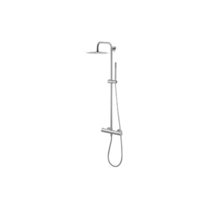 Vema Thermostatic Shower Column w/Fixed Head & Riser - St/Steel