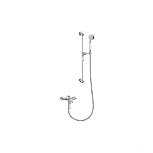 Concentric Single Outlet Shower Valve & Riser Kit Pack 1 - Chrome