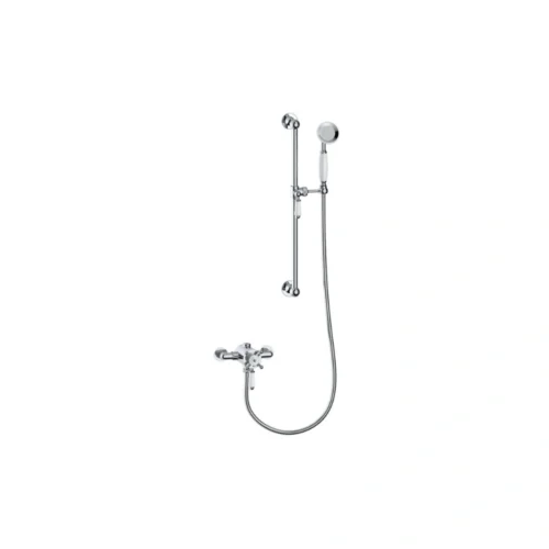 Concentric Single Outlet Shower Valve & Riser Kit Pack 1 - Chrome