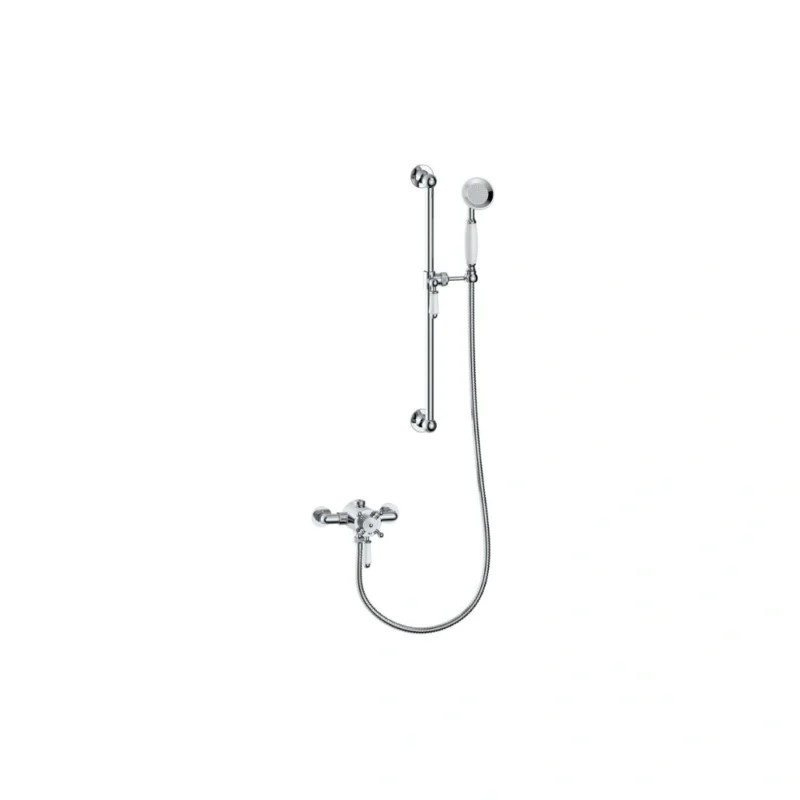 Concentric Single Outlet Shower Valve & Riser Kit Pack 1 - Chrome