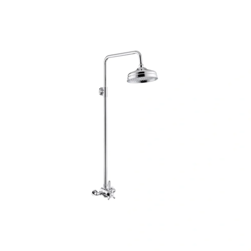 Concentric Single Outlet Shower Valve & Overhead Kit Pack 2 - Chrome