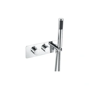 Full Basin (2)-1 Ellis Thermostatic Two Outlet Shower Valve w/Handset - Chrome