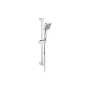 Cosmic Square Slider Rail Kit & Single Mode Handset - Chrome