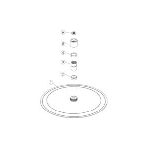 Aurora 250mm Round Ultraslim Showerhead - Chrome