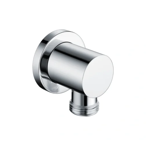Round Wall Outlet Elbow – Polished Chrome