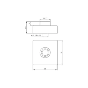 Square Exposed Shower Valve Fast Fitting Kit (Pair) – Chrome