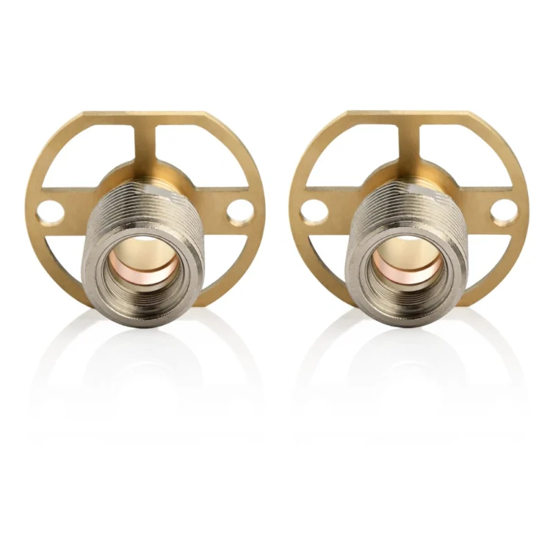 Exposed Shower Valve Fast Fitting Backplate Kit (Pair) – Solid Brass