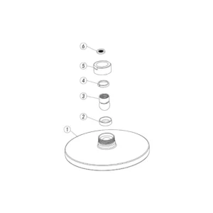 Aurora 200mm Round Showerhead – Polished Chrome