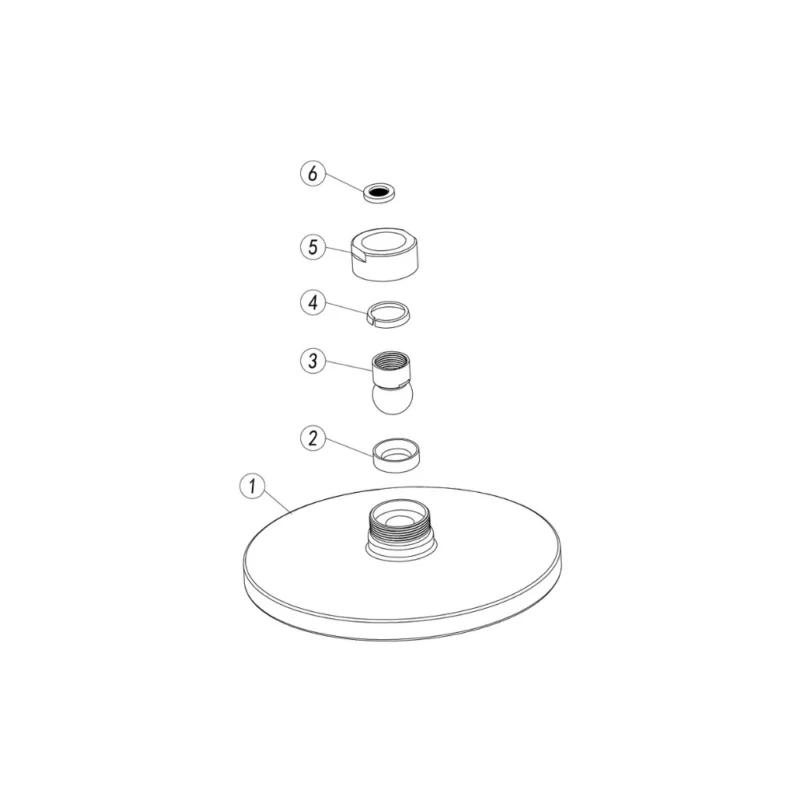 Aurora 200mm Round Showerhead – Polished Chrome