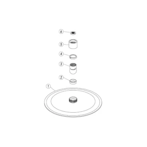 Aurora 200mm Round Ultraslim Showerhead – Chrome