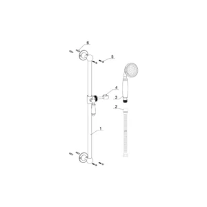 Harrington Traditional Slider Rail Kit – Polished Chrome